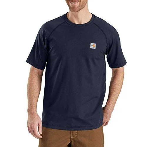 Carhartt 102903 Men's Flame-Resistant Force Short Sleeve T-Shirt Class 3, Dark Navy, 2X-Large