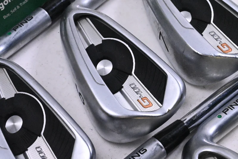 Ping G400 Irons / 5-PW / Green Dot / Stiff Flex XP 95 S300 Shafts