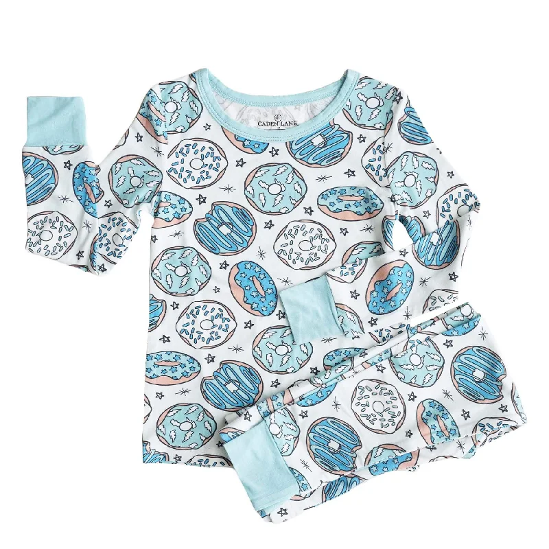 Donut Shop Two Piece Pajama Set | Blue*