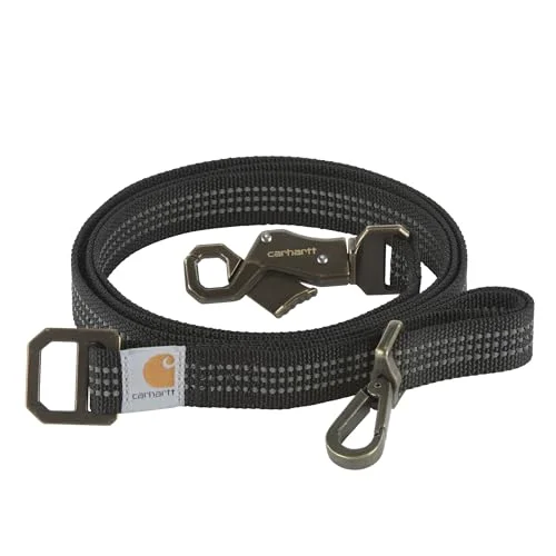 Carhartt P00002 Pet Durable Nylon Webbing Leashes for Dogs, Reflective Stitching for Visibility