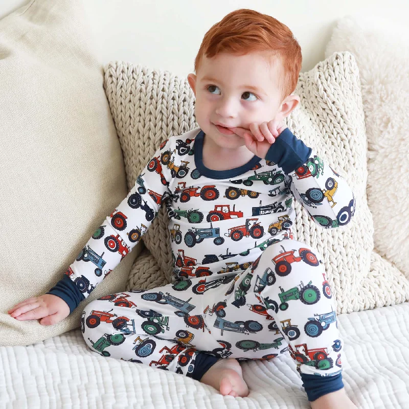 Tiny Tractors Two Piece Pajama Set