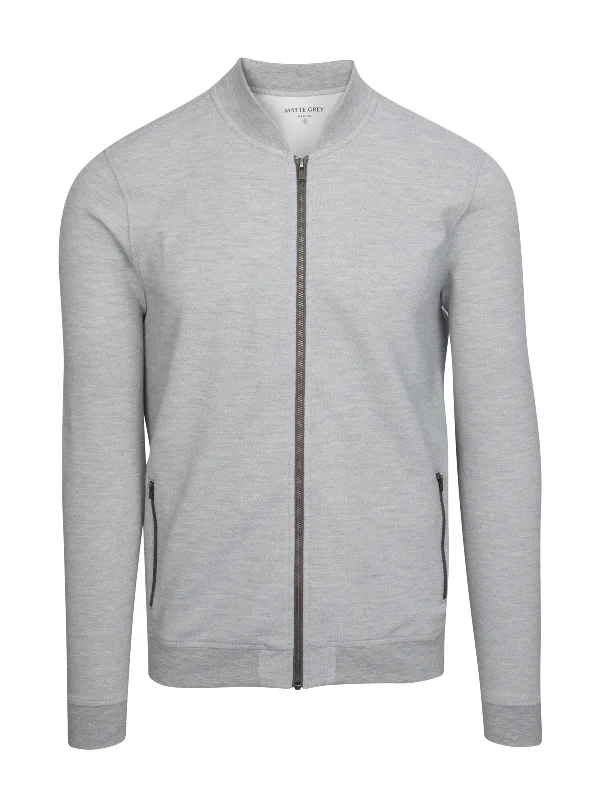 JC Full Zip - Gull Heather