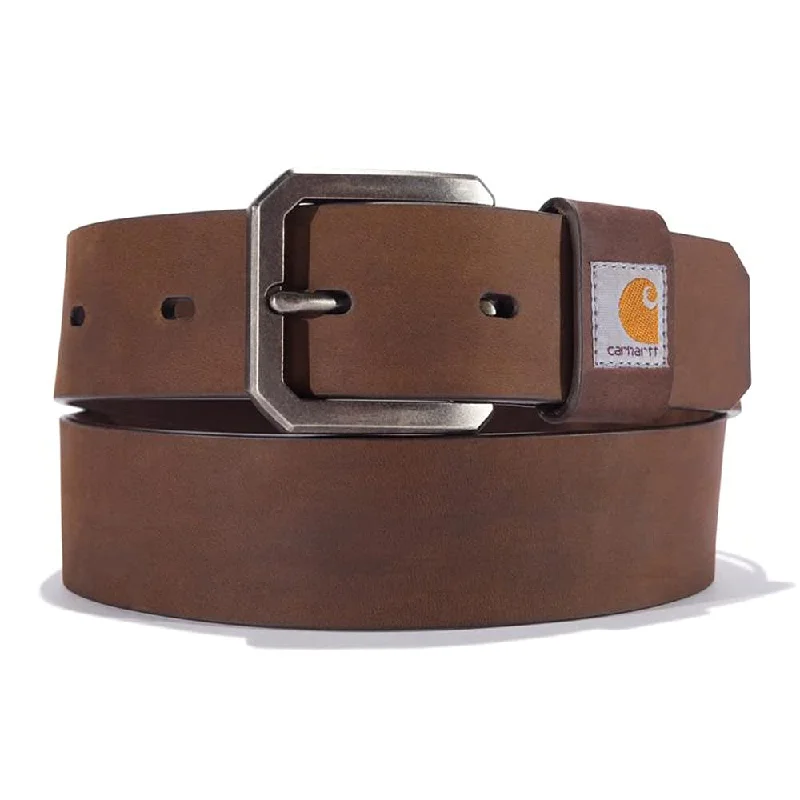 Carhartt A0005502 Men's Saddle Leather Belt - 42W - Carhartt Brown