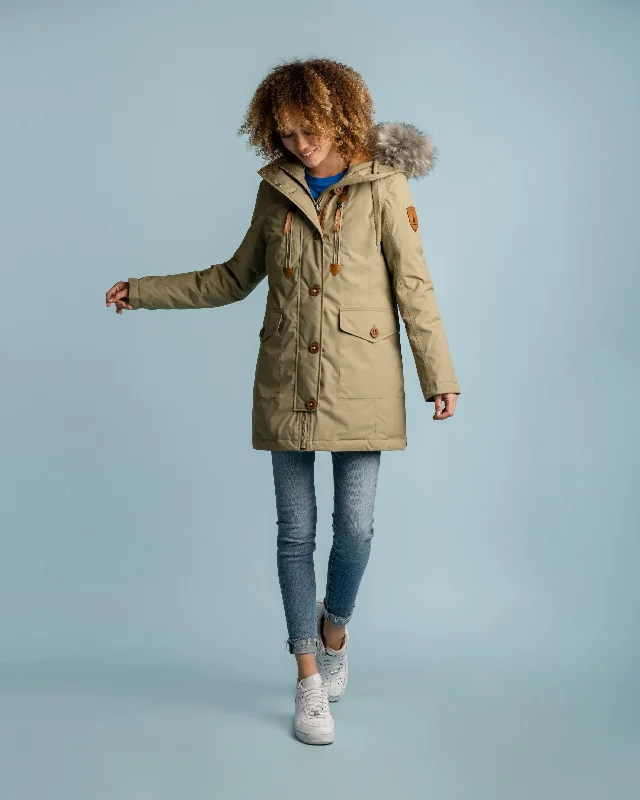 Hermione Khaki Parka