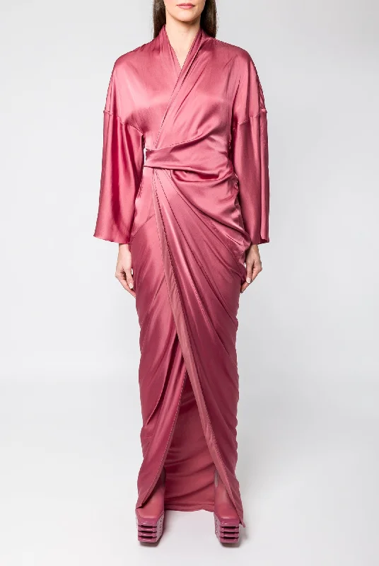 Rick Owens Wrap Gown in Thulian