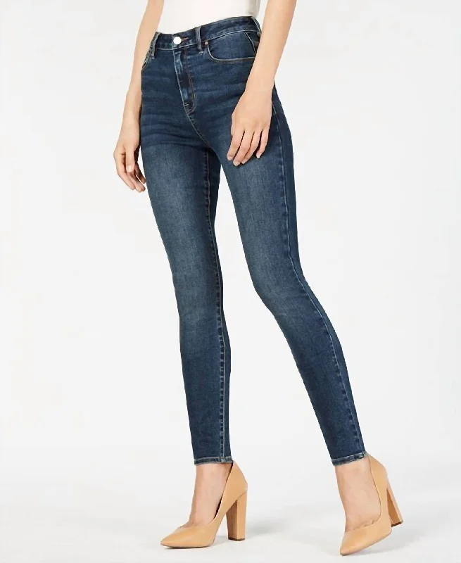 The Sultry High Rise Skinny Jeans In Blue