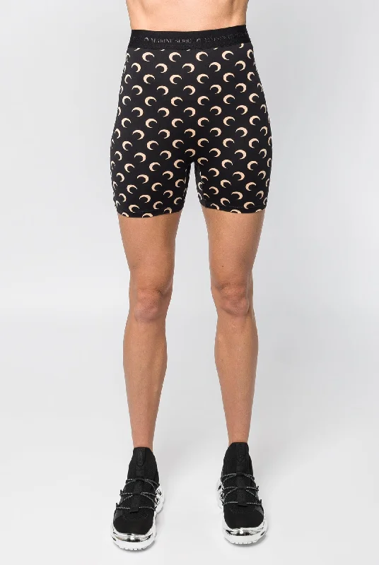 Marine Serre Moon Printed Jersey Mini Shorts