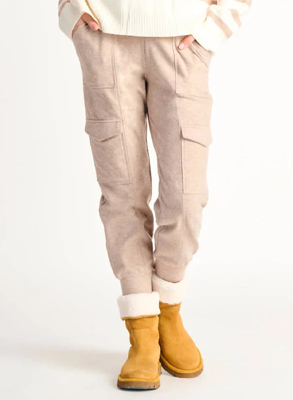 Soft Cargo Jogger In Oatmeal