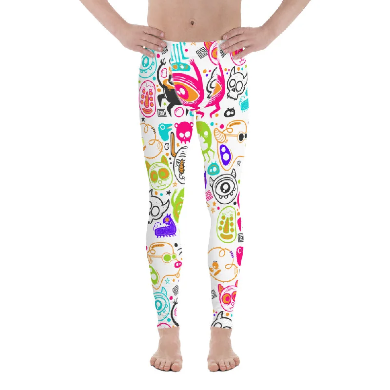 Colorful Doodles Men's Leggings