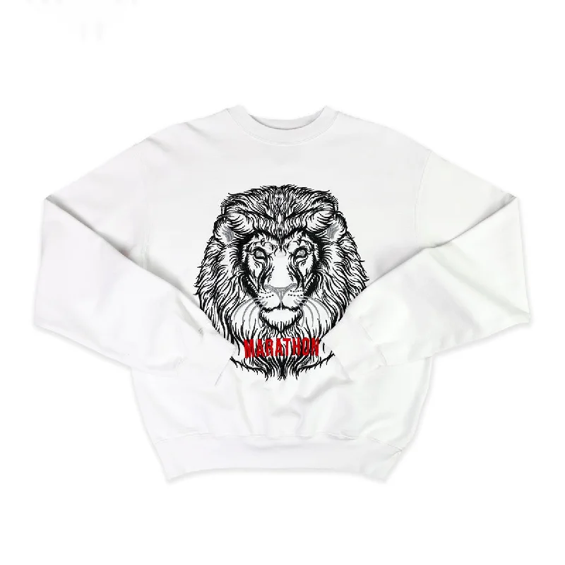 Respect Lion Crewneck - White