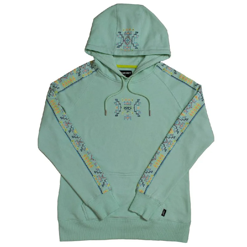 "Rope Like A Girl" Mint w/Multi Color Pattern Hoody