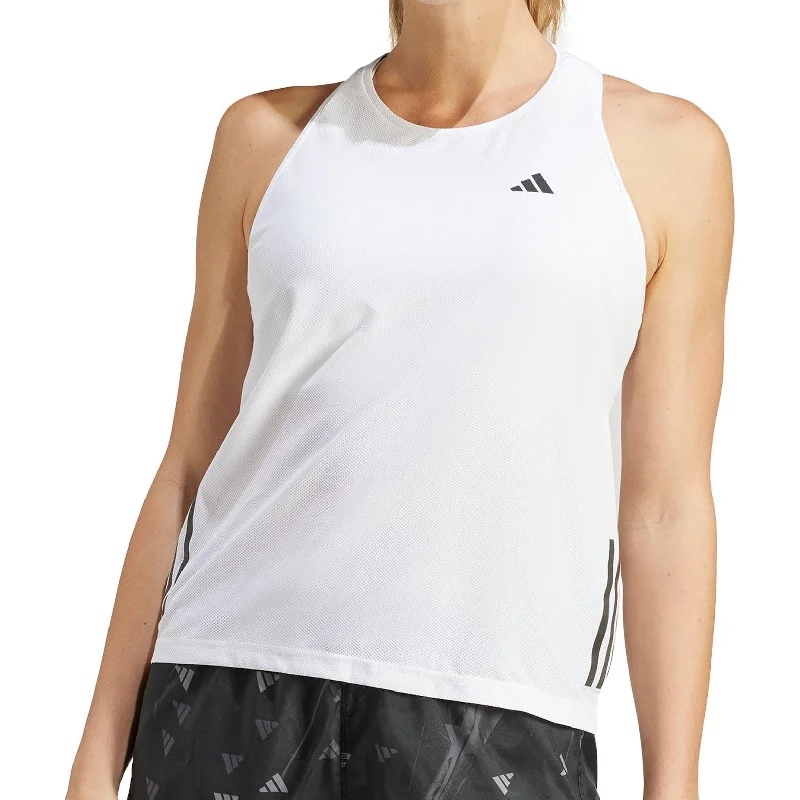 adidas Own The Run Womens Running Vest Tank Top - White