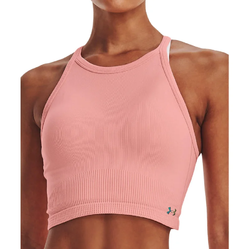 Under Armour Rush Seamless Womens Training Crop Top - Pink