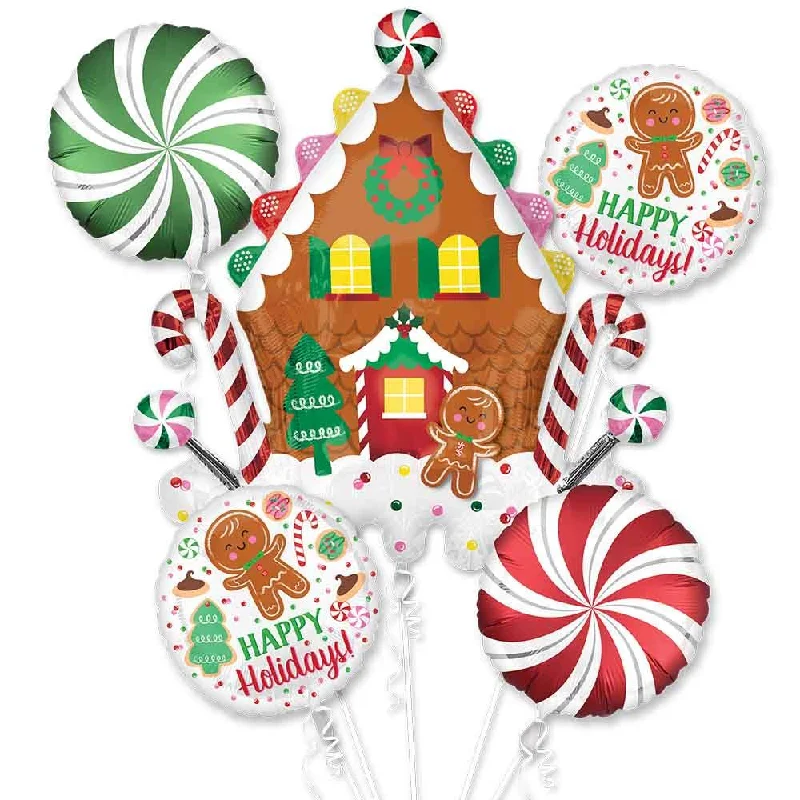 GINGERBREAD HOUSE & HOLIDAY COOKIES BOUQUET