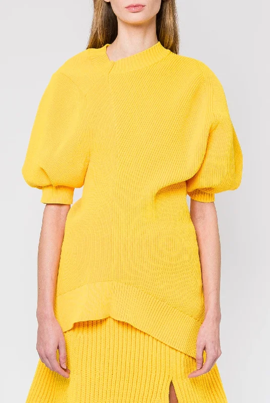 Sacai Knit Pullover in Yellow