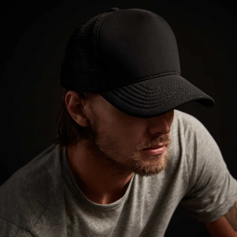 Scuba Trucker Hat - Black