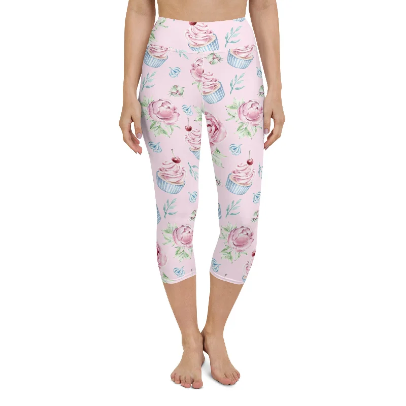 Cupcakes Yoga Capris