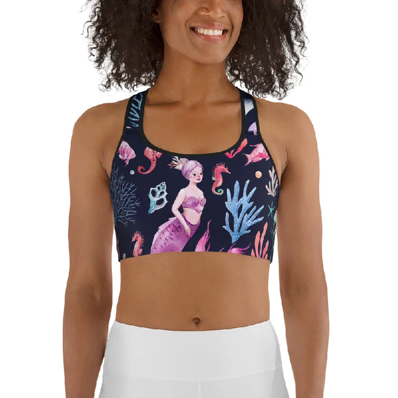 Enchanted Mermaids Sports Bra