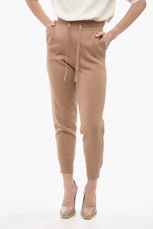 Burberry Cashmere Blend Sweatpants With Cuffs