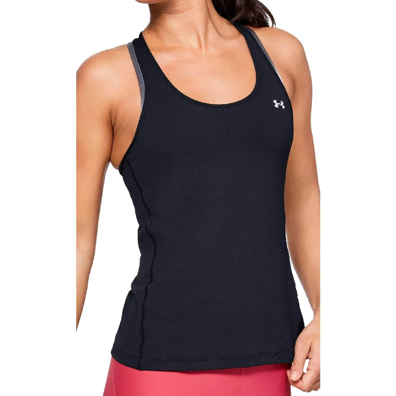 Under Armour HeatGear Racer Womens Training Vest Tank Top - Black