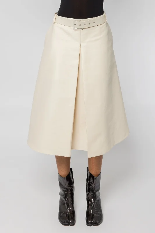 Marni Beige Mid Length Godet Skirt