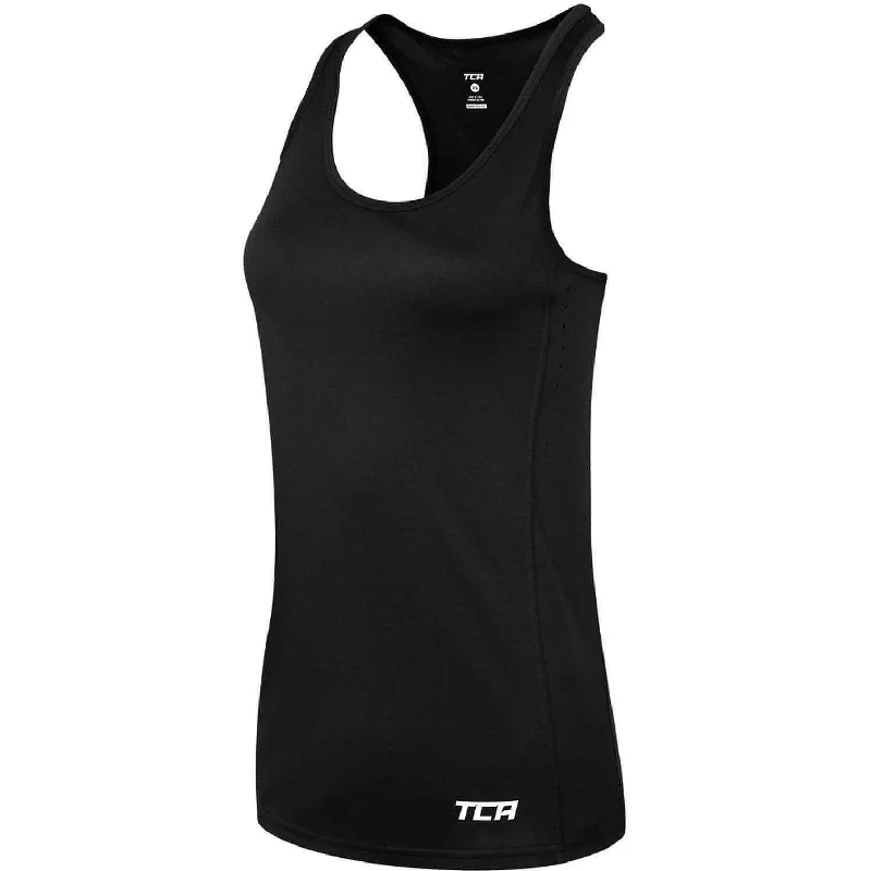 TCA Laser Tech Lightweight Womens Running Vest - Black