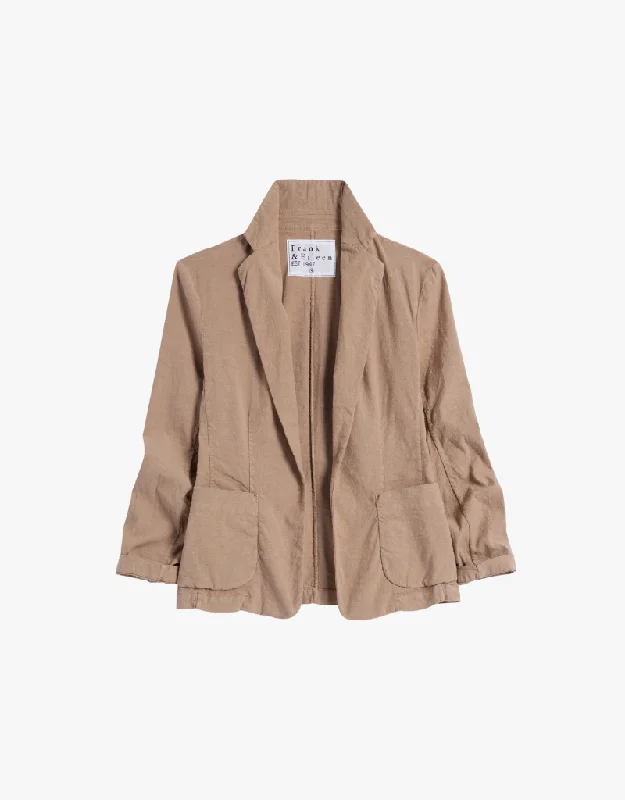 Frank & Eileen Dublin Tailored Blazer in Tiramisu (Italian Performance Linen)