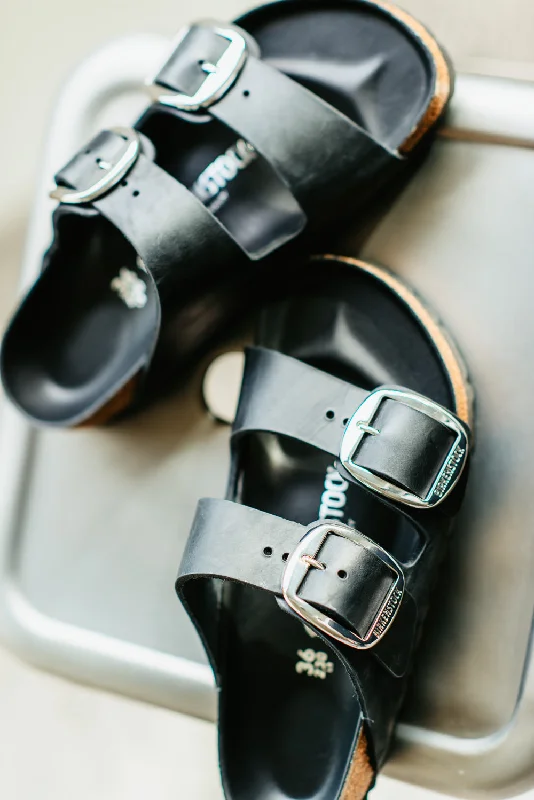 Birkenstock Arizona Big Buckle Sandals for Women in Black | 1011074