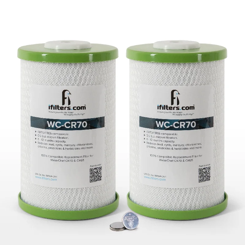 2 Pk, CR70/CR65 Replacement Water Filter Cartridge, 1,000 Gal for C7000 C6500 Systems