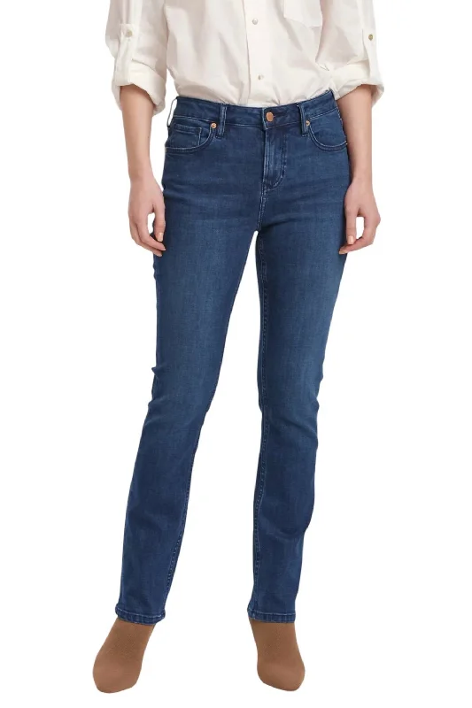 Blaire Slim Straight Jeans In Violet Blue