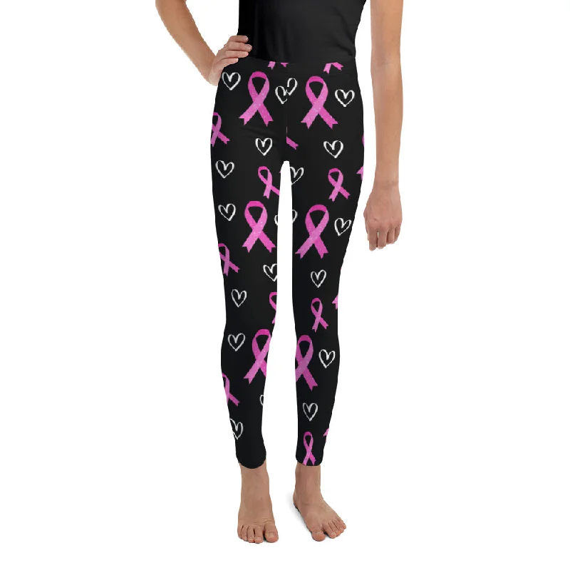 Pink Ribbon Youth Leggings