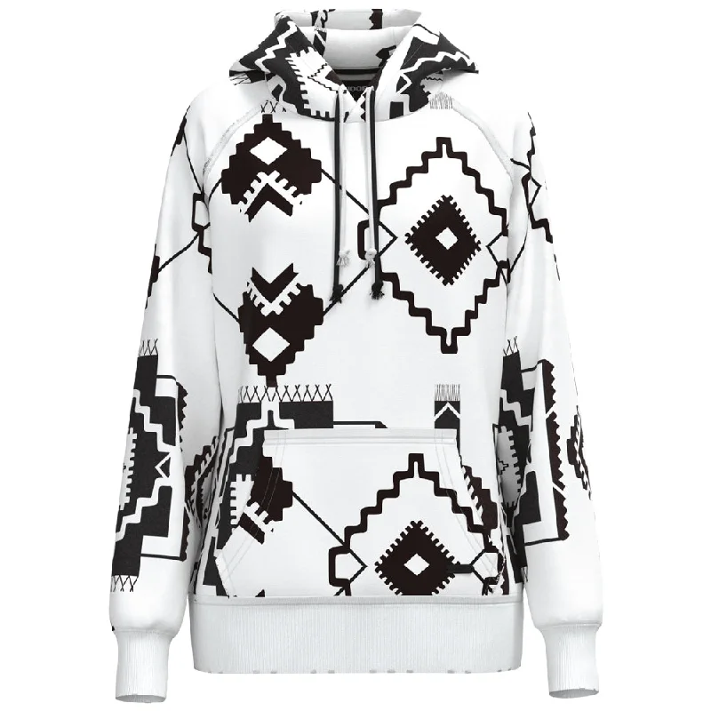 "Chaparral"  White/Black Aztec Hoody