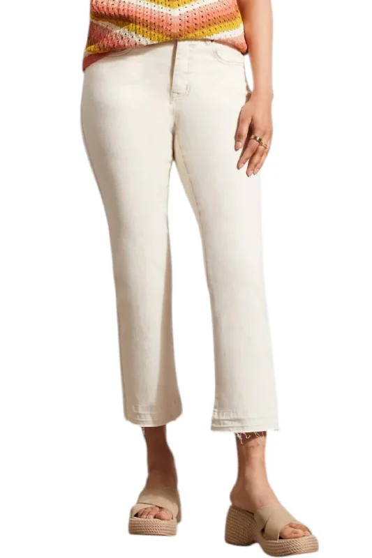 Sophia Micro Flare Jeans In Ecru