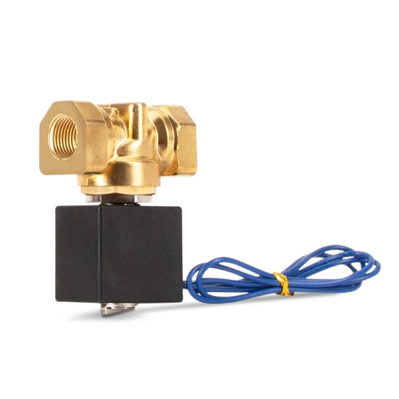 Brass Solenoid Valve, Closed, 110V 50/60hz, 3/8" FNPT