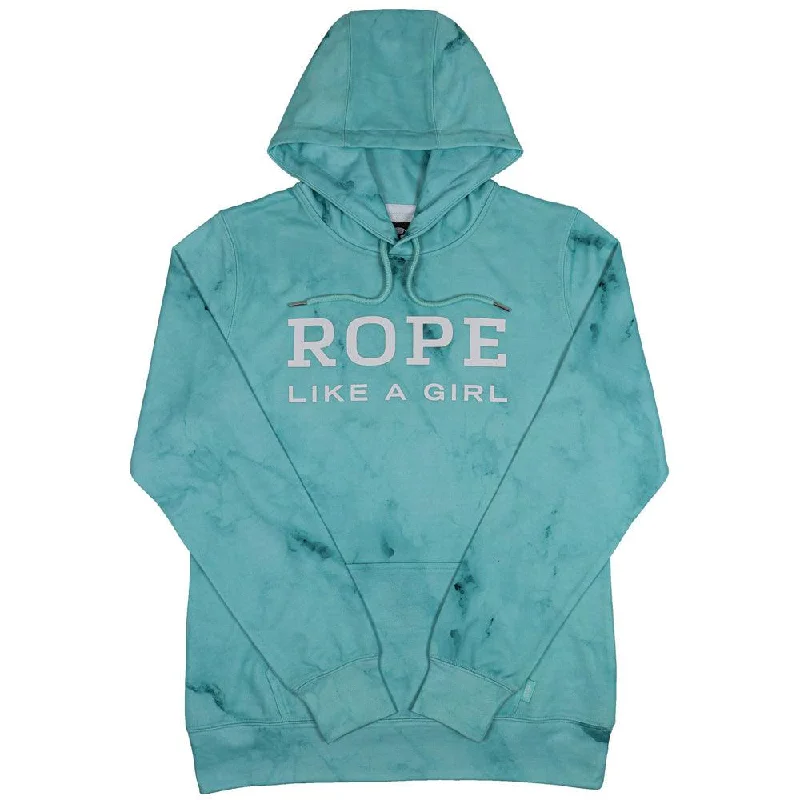 Rope Like a Girl Turquoise Hoody