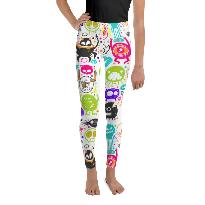 Colorful Doodles Youth Leggings