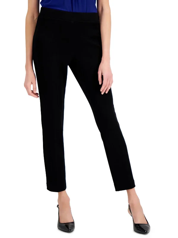 Womens Slim High Rise Ankle Pants