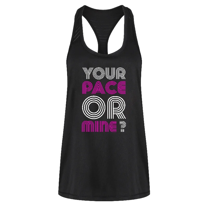 Your Pace Or Mine Mesh Racerback Vest