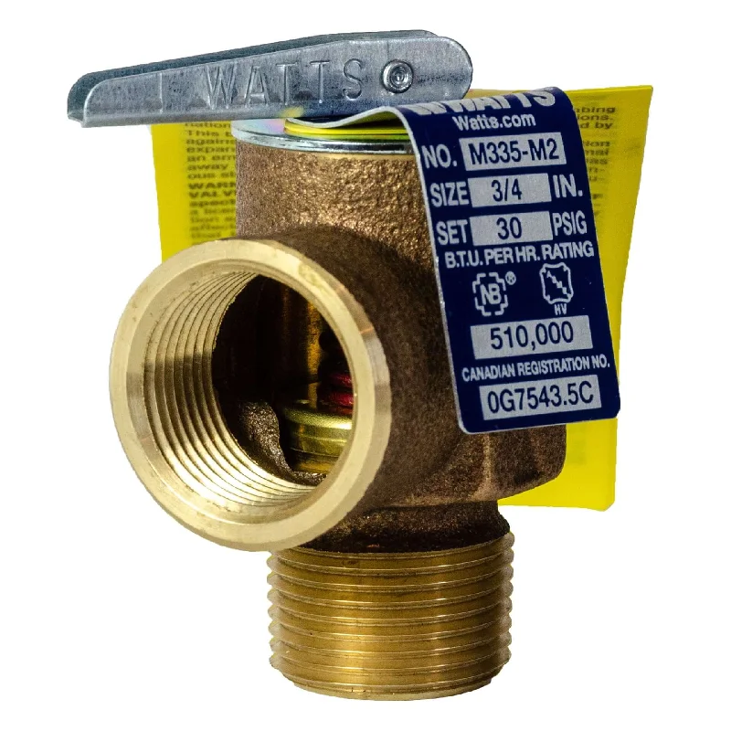 30 psi (3/4'' M X 3/4'' F  535 MBH 30psi) safety valve