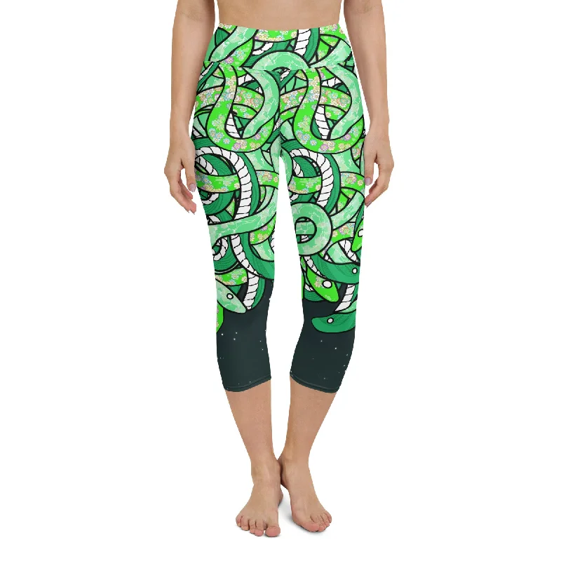 Tangled Snakes Yoga Capris