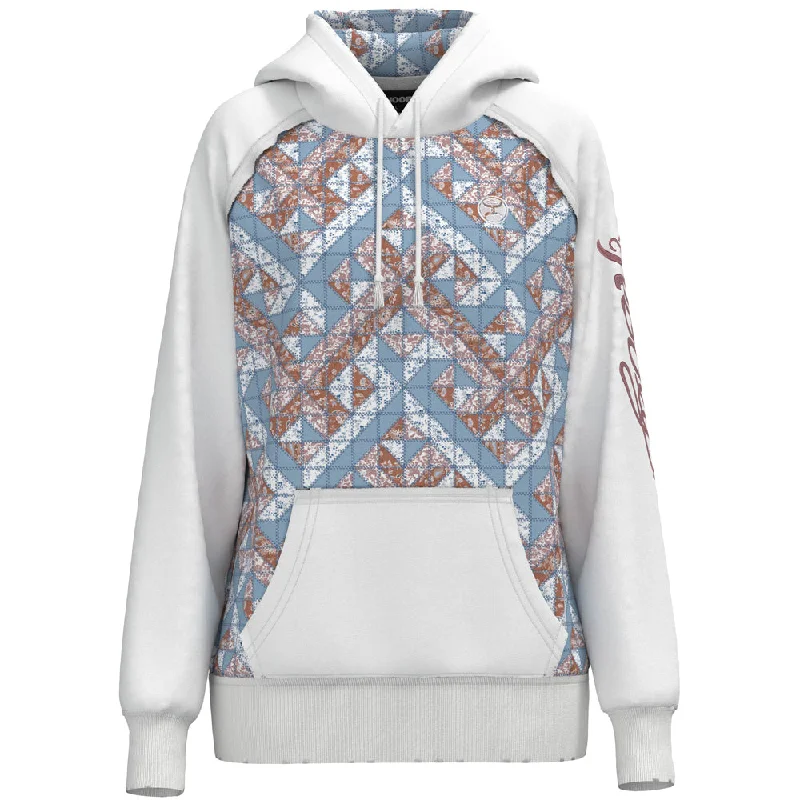 "Chaparral" Hoody Red/Pink/Blue /White Quilted Pattern