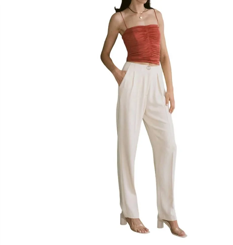 Lila Pant In Ivory