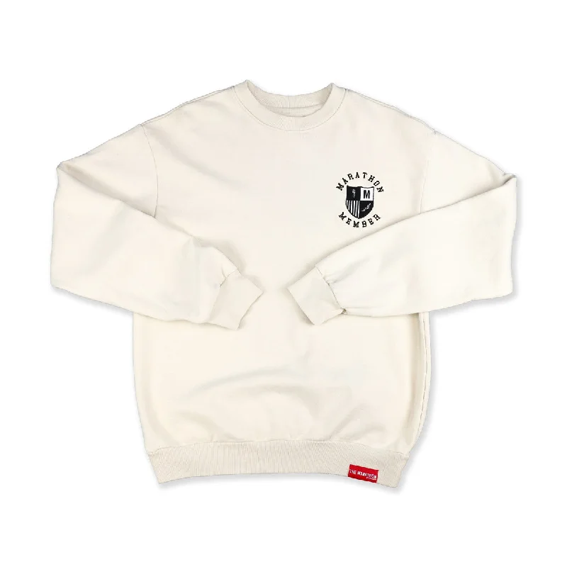 Marathon Members Crewneck Sweatshirt - Bone