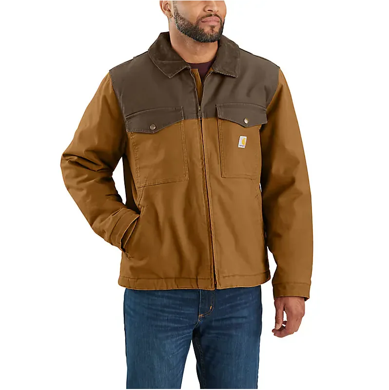 Fall 2024 Carhartt Montana Relaxed Fit Rugged FLex Duck Insulated Jacket - Carhartt Brown/Coffee