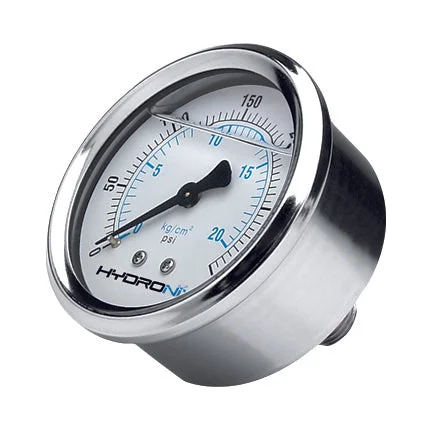 0-300 PSI Water Pressure Gauge 2.5" Stainless Steel 1/4" Port