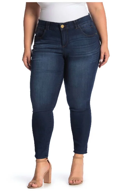 Ab Tech Ankle Crop Jean In Indigo