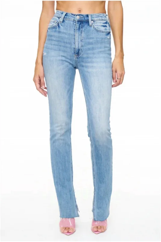 Colleen High Waisted Bootcut Denim Jeans In Grammercy