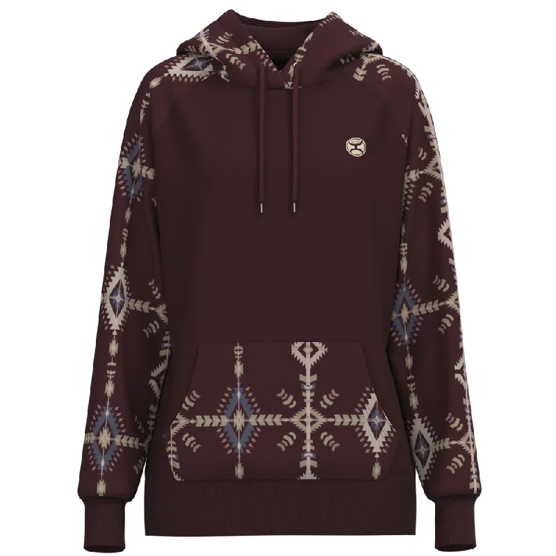 "Summit" Maroon / Aztec Hoody