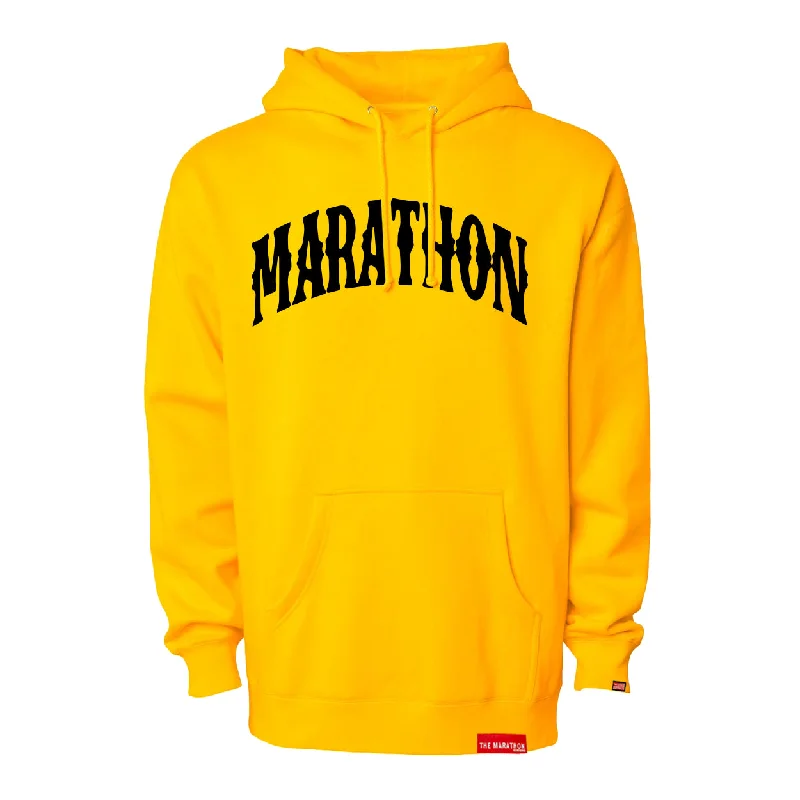 Marathon Vintage Arch Hoodie - Sports Gold/Black