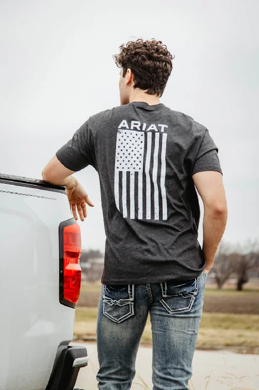 Ariat Freedom T-Shirt for Men in Charcoal Grey | 10025209-CHARCOAL